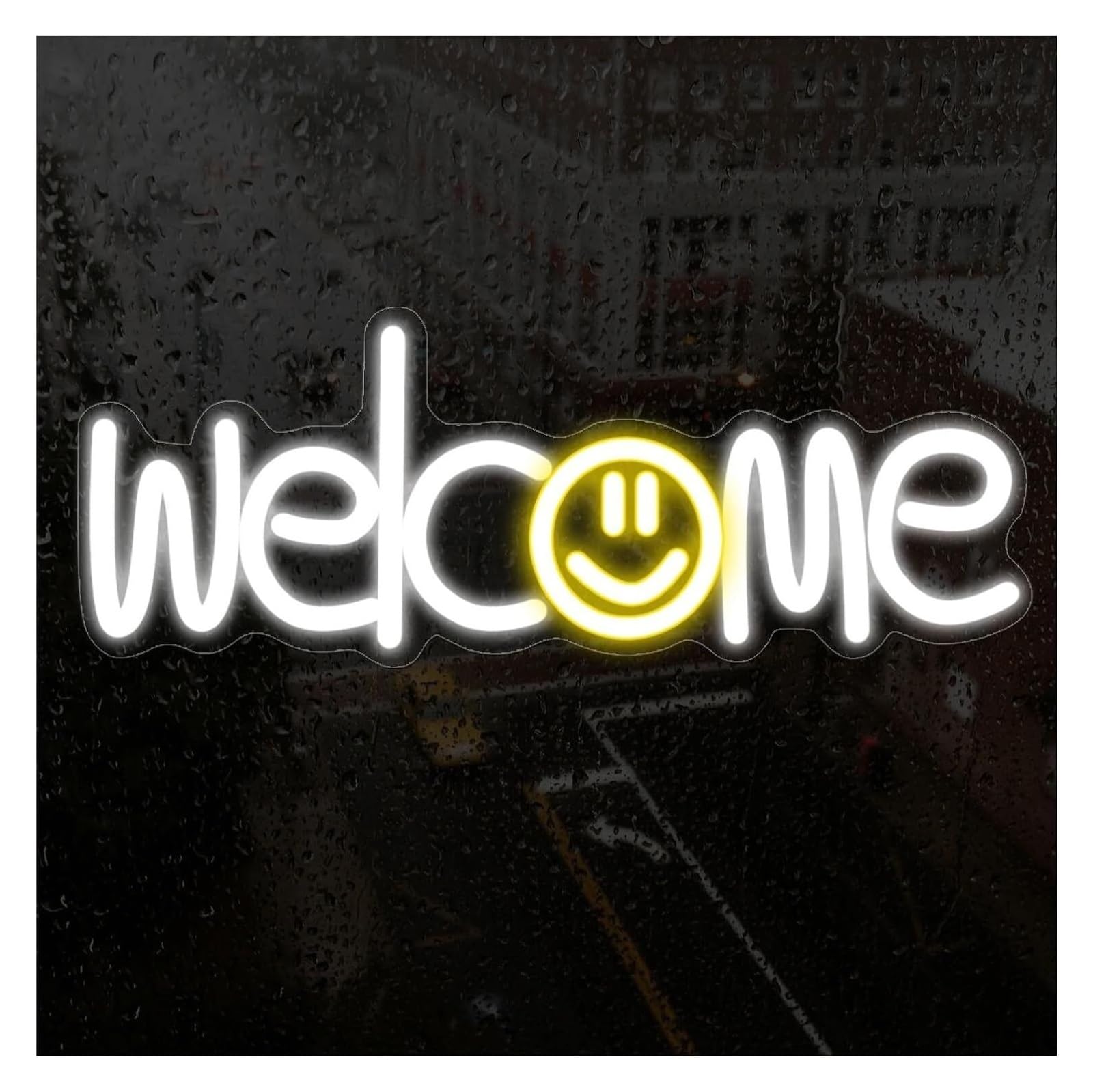 Zynther Neon lamp Neon Signs Decor Welcome This Suitable for Shop Windows