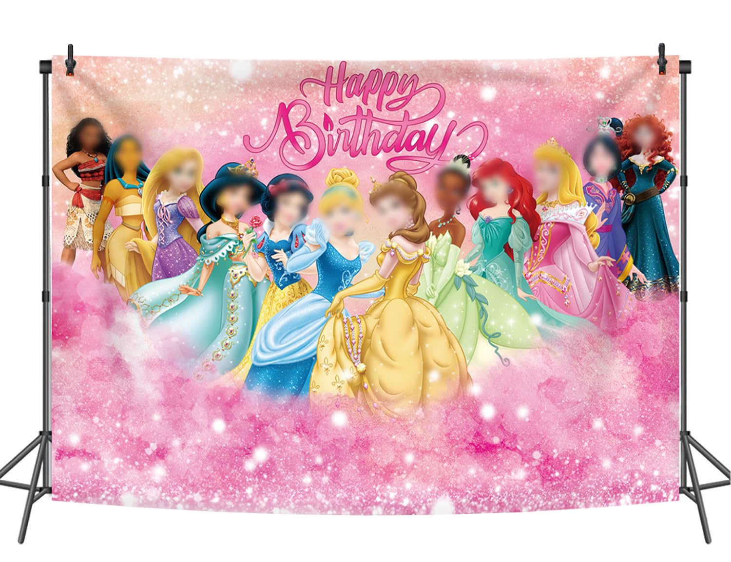 Prinsessenfeestartikelen, inclusief 12 geschenkzakje, 12 stickers, 12 siliconen polsbandjes, 12 badge, 12 notitieboeken, 12 edelstenen stickers, 12 kroontiara's, voor meisjes prinses