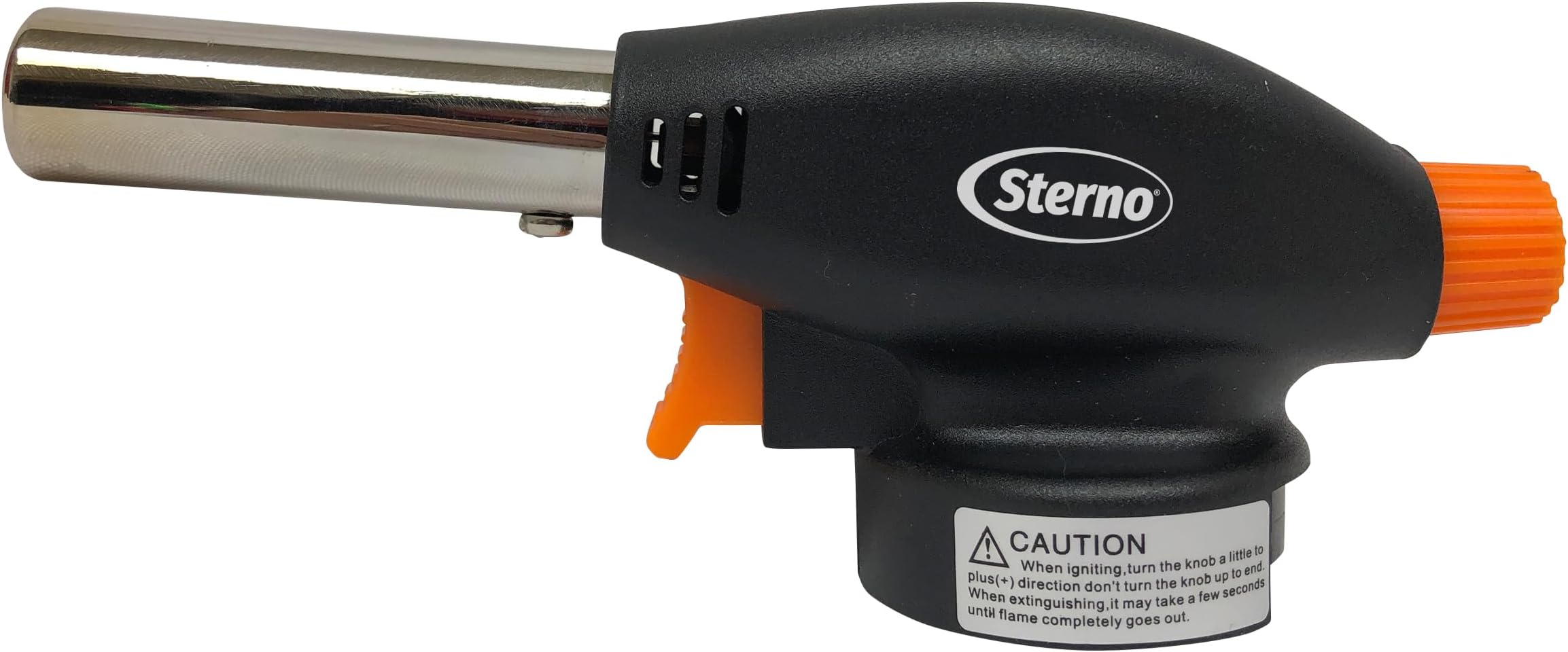 Sterno Butane Torch Lighter - Kitchen Blow Torch for Cooking With Automatic Safety Shut-Off Sensor - Compatible With Most Butane Fuel Canisters - 1 Handheld Torch