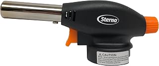Sterno Butane Torch Lighter - Kitchen Blow Torch for Cooking With Automatic Safety Shut-Off Sensor - Compatible With Most Butane Fuel Canisters - 1 Handheld Torch