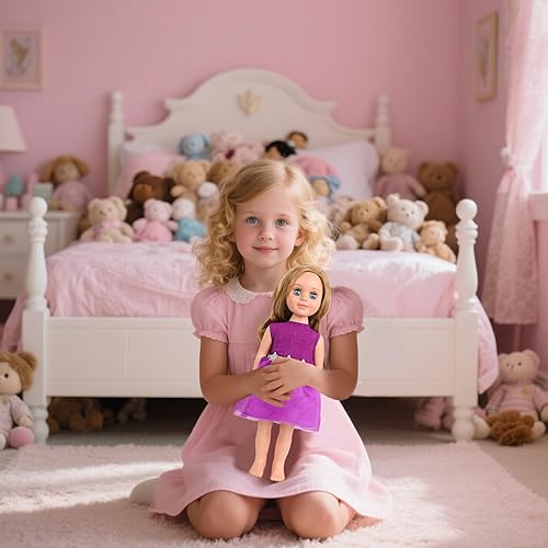 Miniatura 8 de Pijamas de 18 pulgadas para muñeca Gril 10 juegos de pantalones de mezclilla para bebé recién nacido sombrero de muñeca de 18 pulgadas accesorios