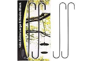 14 Inch 5 Pack Extra Large S Hooks - The Perfect Hanging...