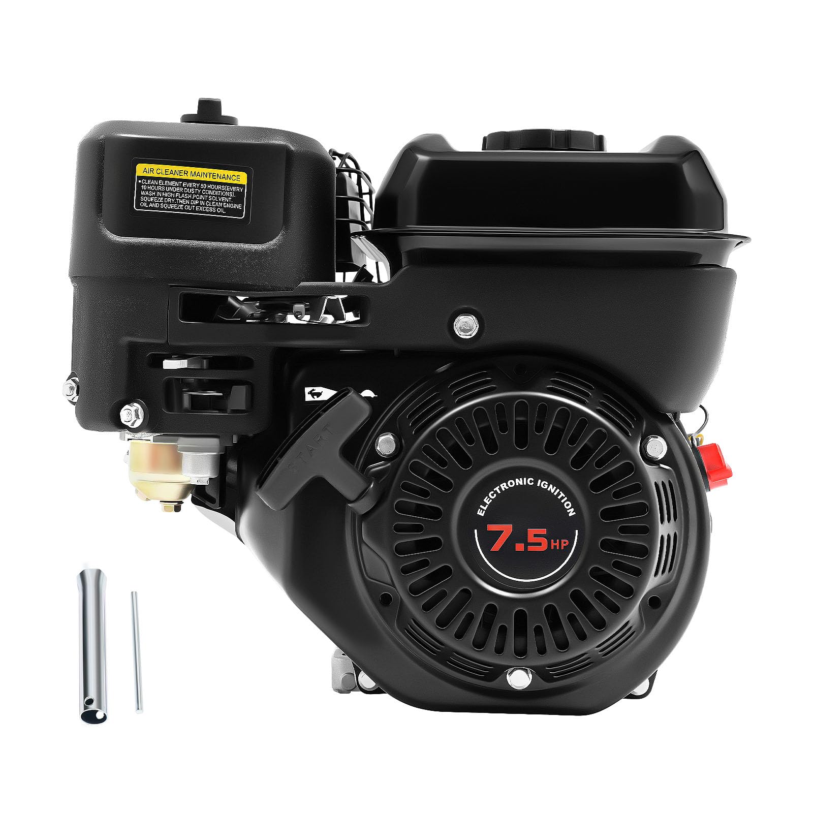 7,5 CV 5,1 kW 210 CC 4 tiempos motor de gasolina estacionario Go Kart motor monocilindro, motores refrigerados por aire, motores de gasolina de pie para coches, yates, coches de carreras