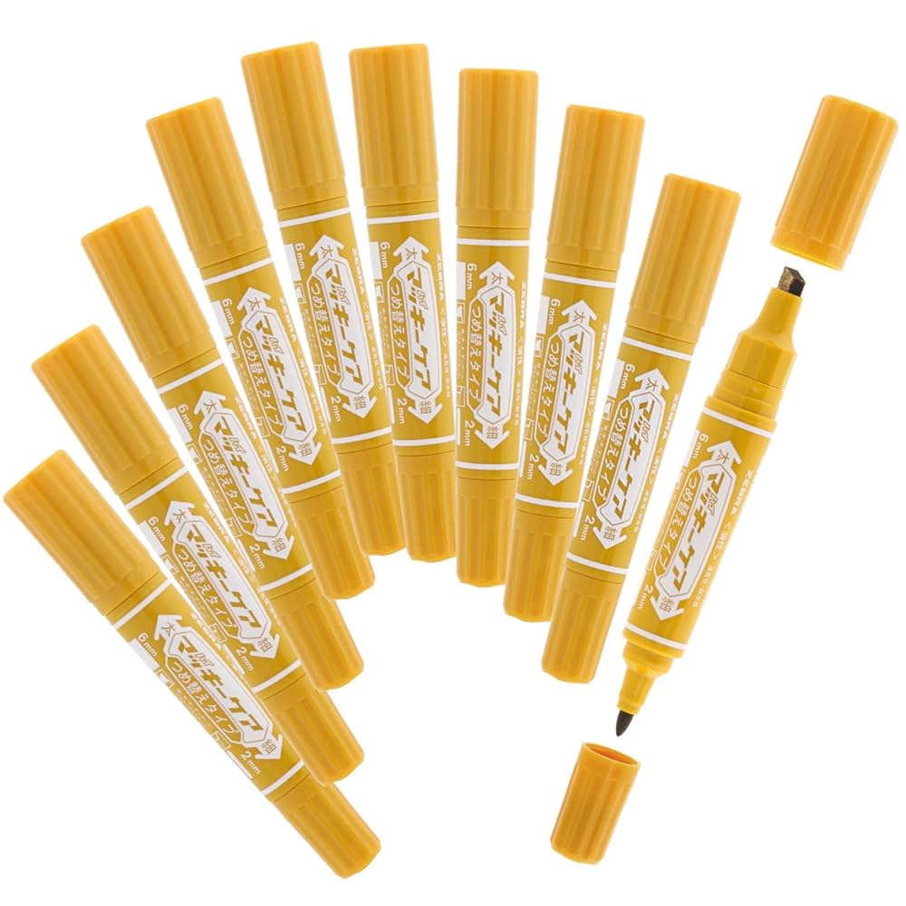 ベッキー マッキー 水性ペン ゼブラ 紙用マッキー（細字・太字ツイン） 黒