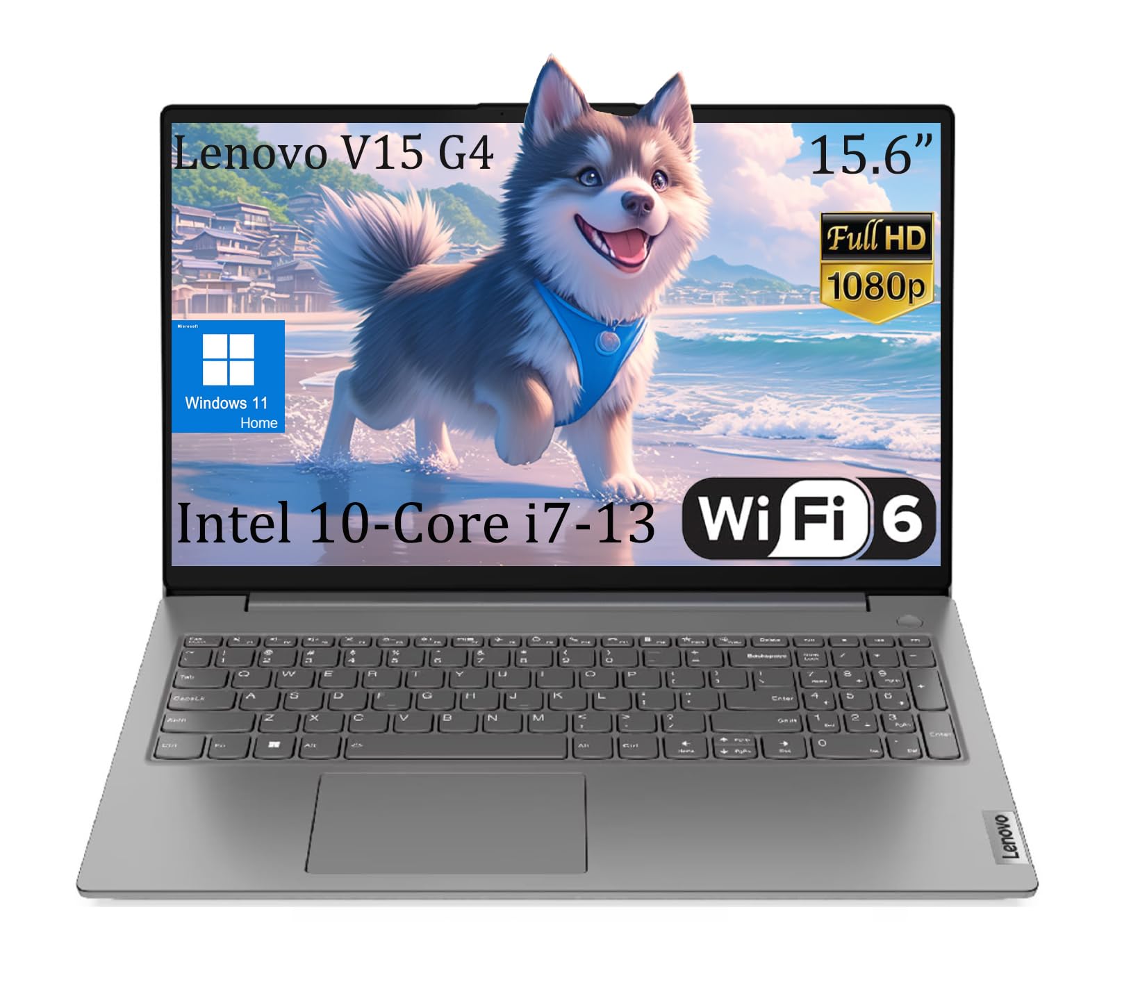 Lenovo V15 G4 15.6" Business Laptop, FHD Anti-Glare Display, Intel 10-Core i7-13620H (Beat Ultra 7 255U),40GB RAM, 1TB SSD, WiFi 6, Bluetooth 5.2,