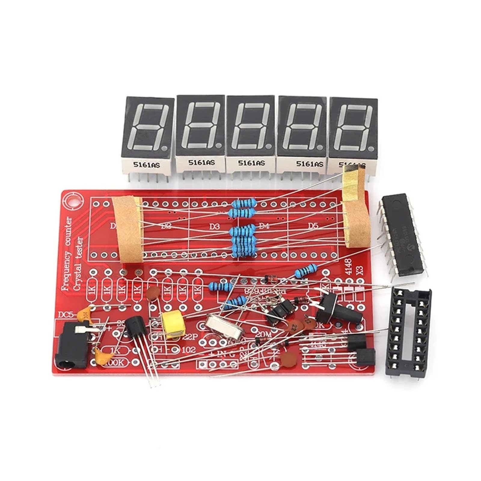 ChuFort Frequenzmesser, 1 Hz - 50 MHz, Kristalltester, 5-stellige digitale