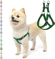 Vista 67 de PUPTECK Arnés para perro sin tirones, suave y ajustable, de nailon básico, chaleco para cachorros para caminar al aire libre con etiqueta