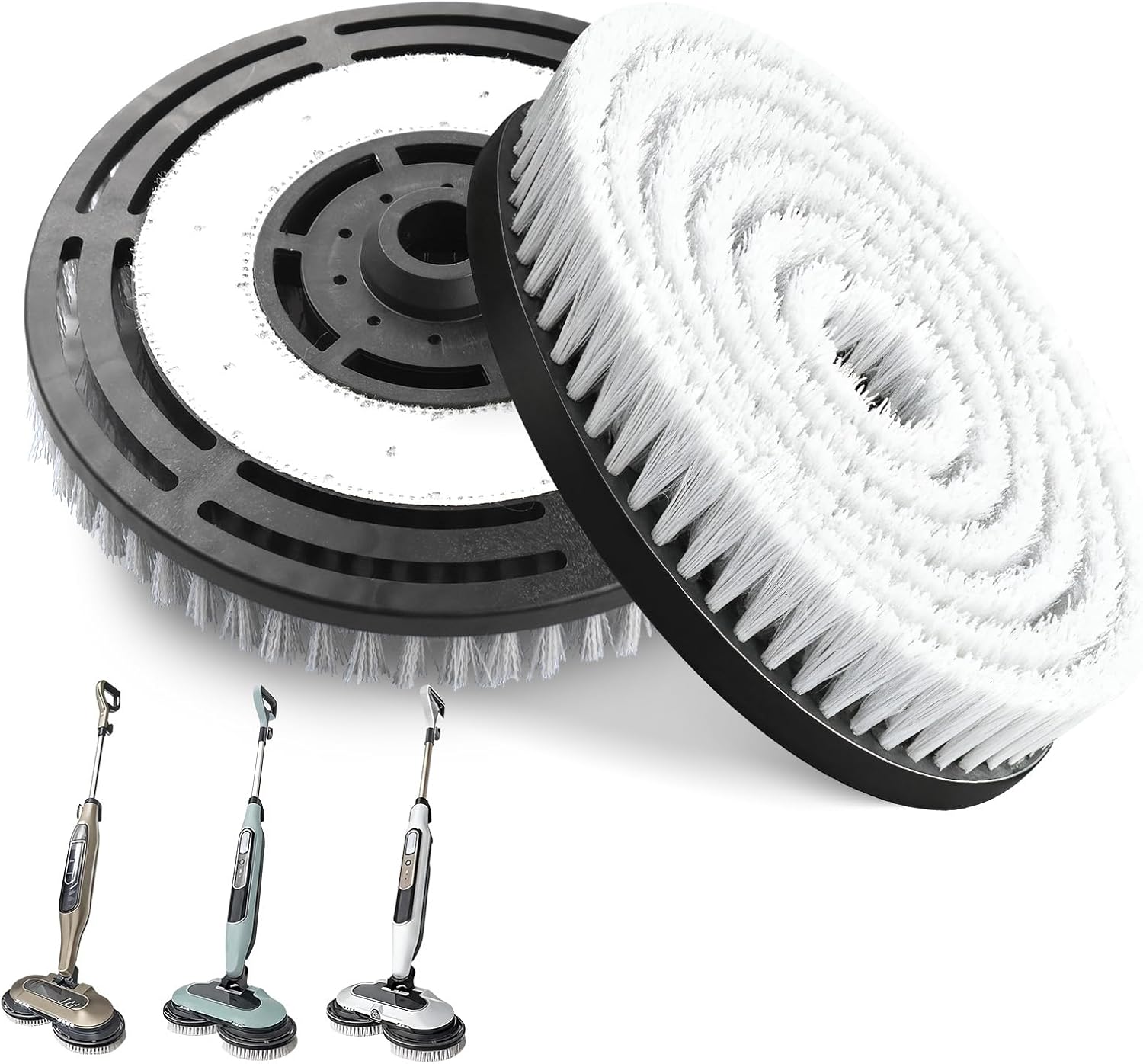 Upgraded Steam Mop Replacement Brush Pads for Shark S7000 S7001 S7201 S8001 S8201 Series (2 Pack)