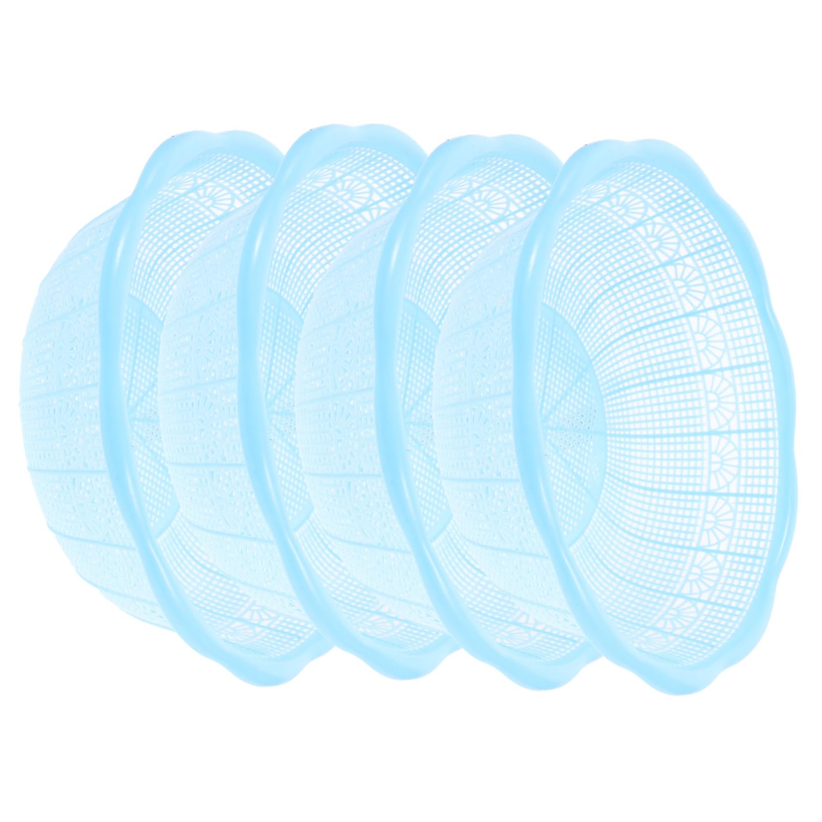 PRETYZOOM 12pezzi Scolapasta Plastica Per Lavare Riso Frutta e Verdura Utensili Multifunzionali Per Cucina Colore Casual