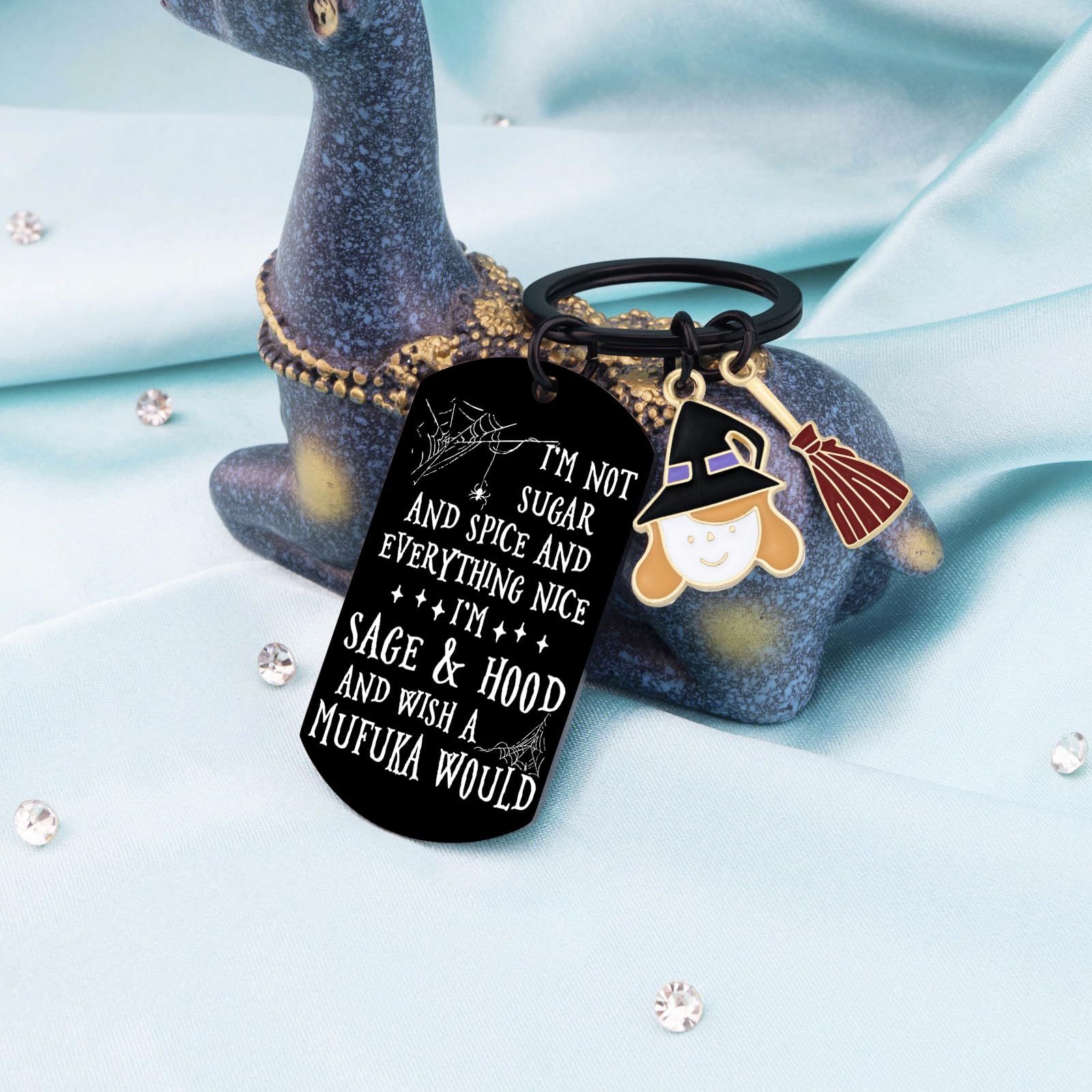 Aisity Witchy Gifts for Women Witch Stuff Mothers Day Gifts for Women Witchy Keychain Witchcraft Lovers Gift Boo Basket Gift Cool Ideas Witch Accessories Wicked for Mothers Day