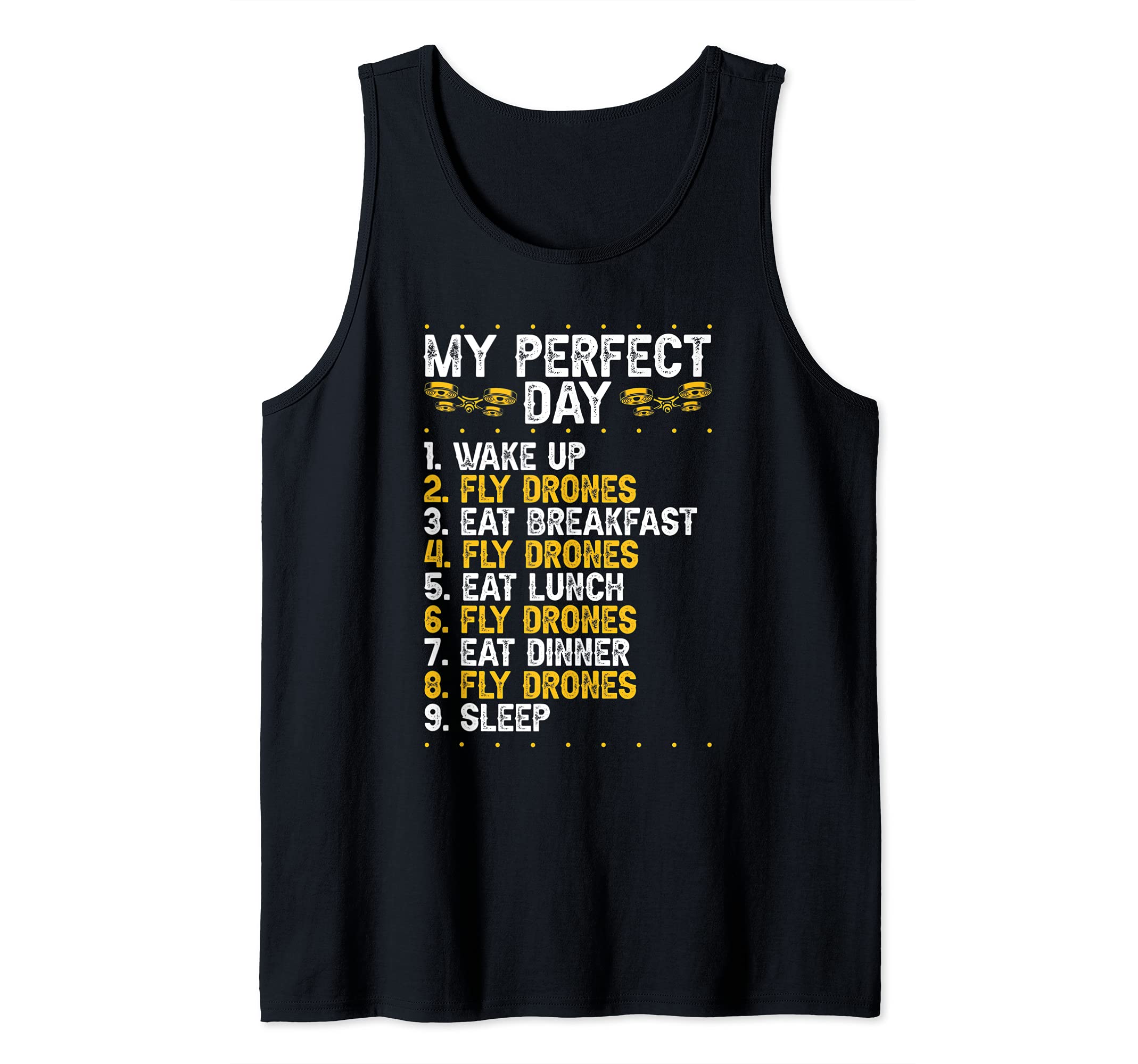 Funny RC Drone Test Pilot My Perfect Drone Flying Day Tank Top