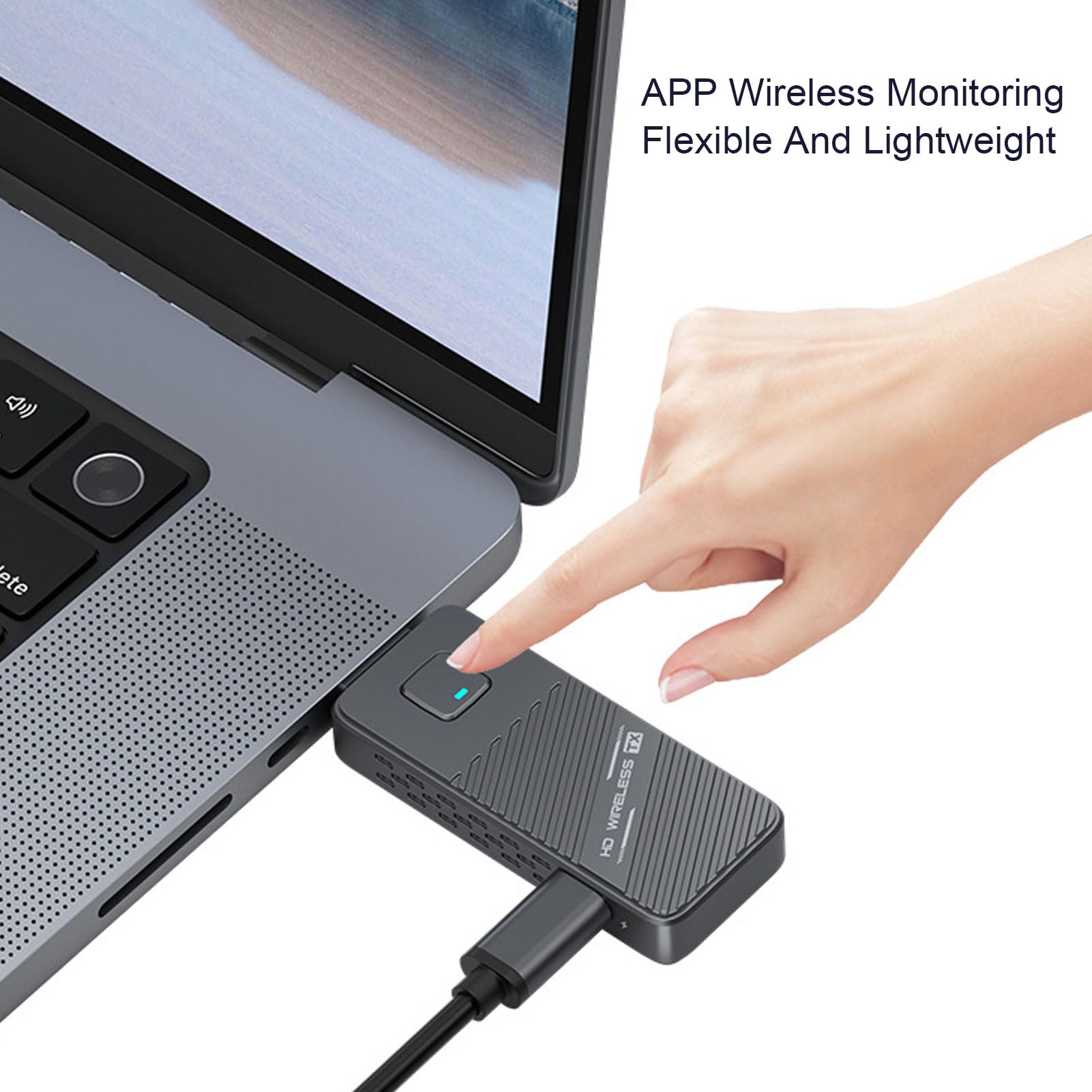 Tosuny Trasmettitore e Ricevitore HDMI Wireless USB C 50M, Decodifica 4K Uscita 1080P 60Hz, Adattatore Display Wireless 2.4/5G per lo Streaming di Video e Audio Al Monitor da Tele