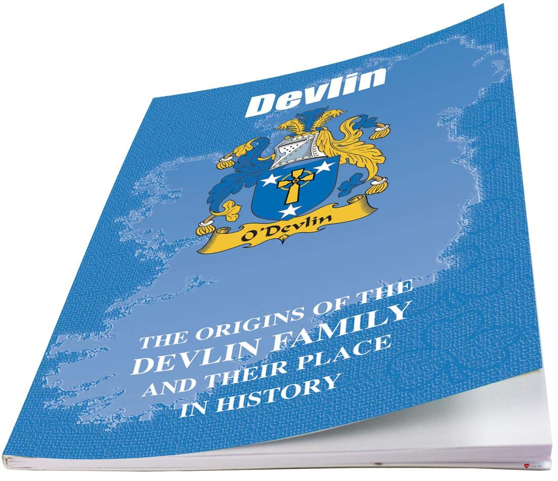 I LUV LTD Devlin Irlandais Nom de Famille Livret D'histoire Origine