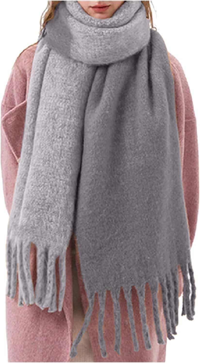 Women Winter Warm Scarf Long Shawl Large Scarves Cold Weather Thick Blanket Scarfs Oversized Chunky Big Scarf