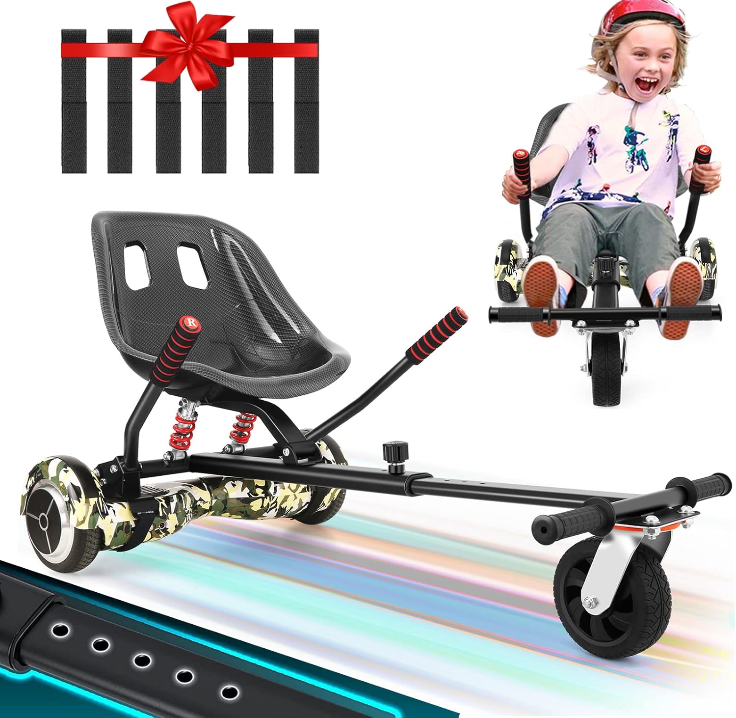 Hoverboard Seat Attachment for Adults & Kids Hover Board go Kart