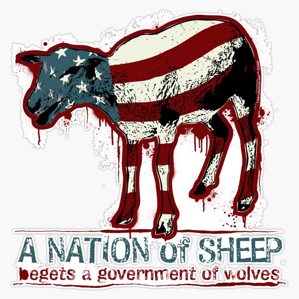 A Nation of Sheep Decal Vinyl Bumper Sticker 5"