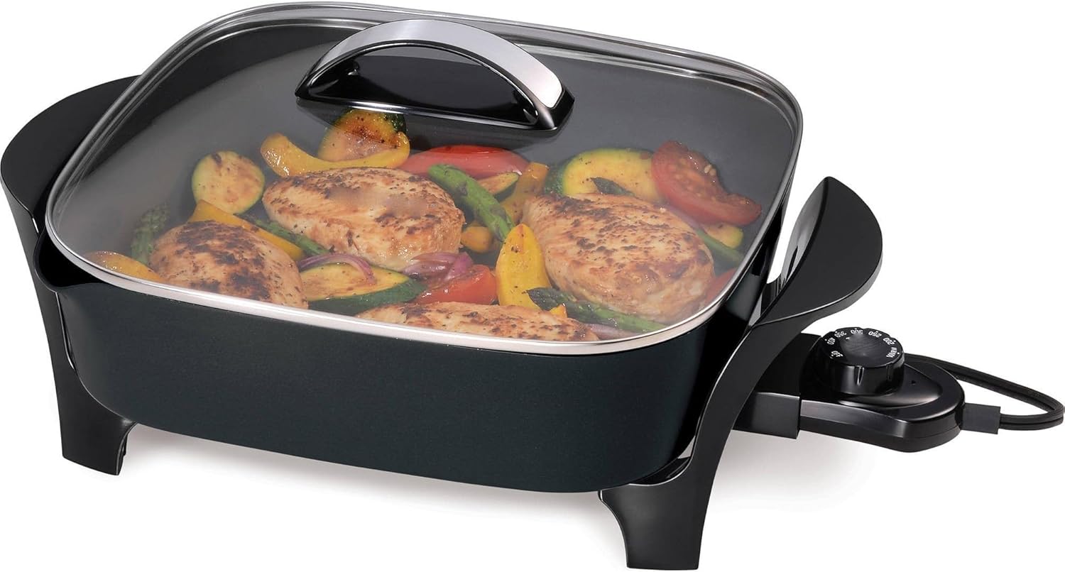 Sartén Eléctrica Antiadherente Familiar 12 Pulgadas