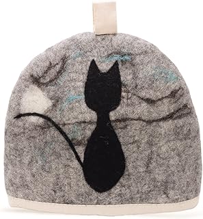 Glaciart One Wool Teapot Cozy Kettle Cover | Dome Shaped Large Tea Cosy, Kettle or French Press | Handmade & Needle Felted from Natural Wool | Warms Up to 2 Hours | Great as Gift - Buy now