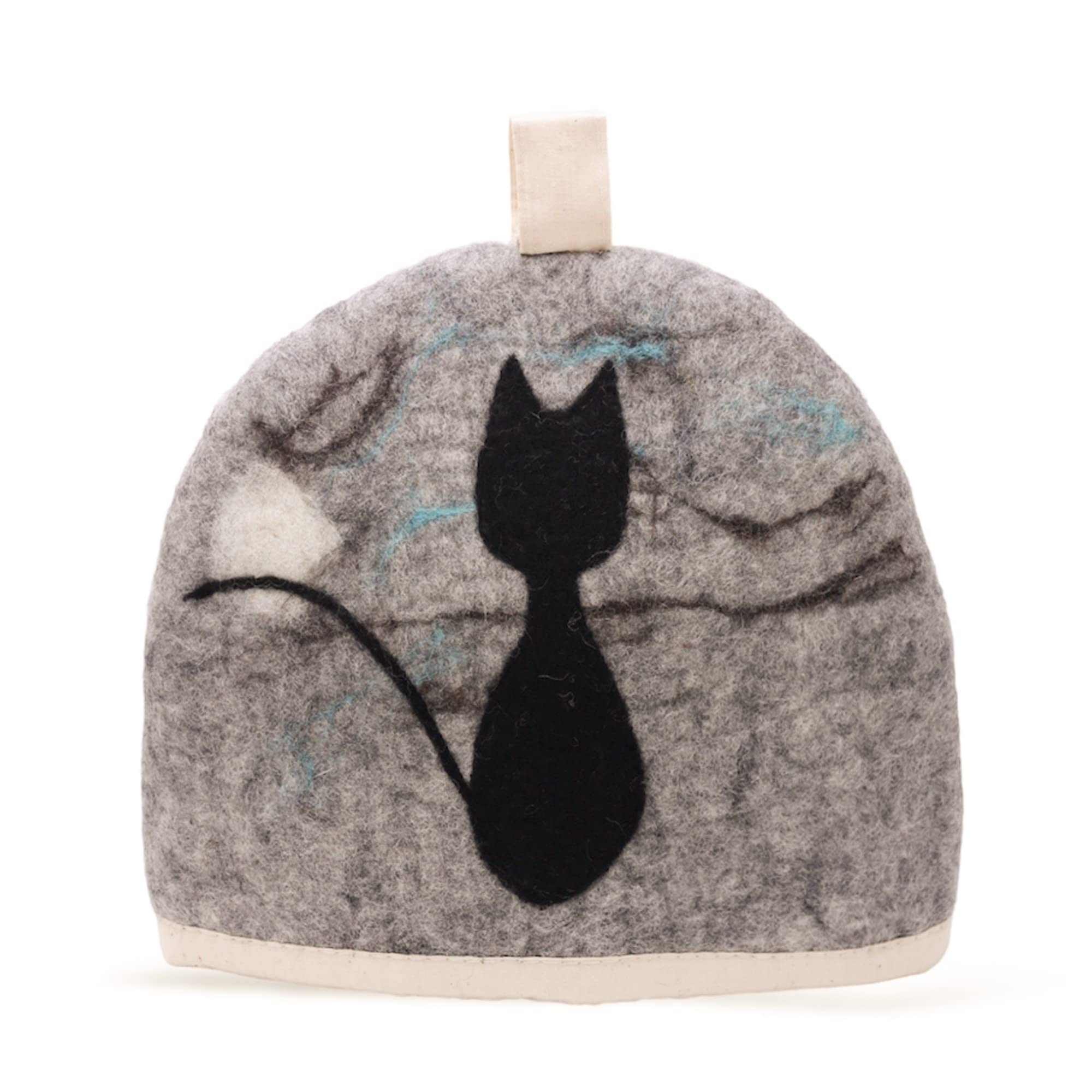 Glaciart One Wool Teapot Cozy Kettle Cover | Dome Shaped Large Tea Cosy, Kettle or French Press | Handmade & Needle Felted from Natural Wool | Warms Up to 2 Hours | Great as Gift