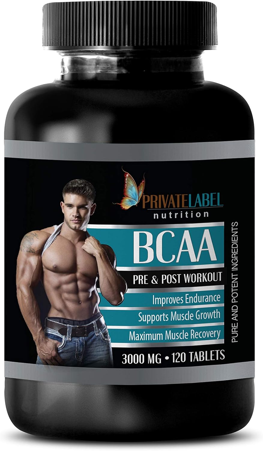 Muscle Builder Weight gain BCAA 3000 MG PRE & Post