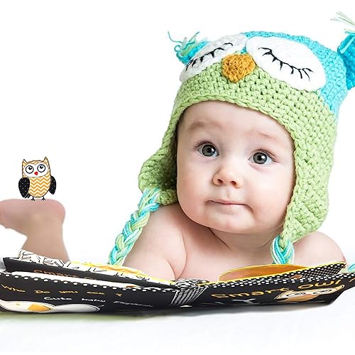 Miniatura 7 de Touch and Feel - Libros arrugados de tela para bebés, juguetes de libros para bebés de 0-3-6-12 meses, regalos de Navidad para bebés, juguetes de