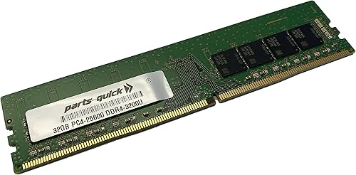 parts-quick Memoria de 32 GB (1 x 32 GB) para HP OMEN Desktop 40L GT21-xxx compatible DDR4-3200 UDIMM RAM
