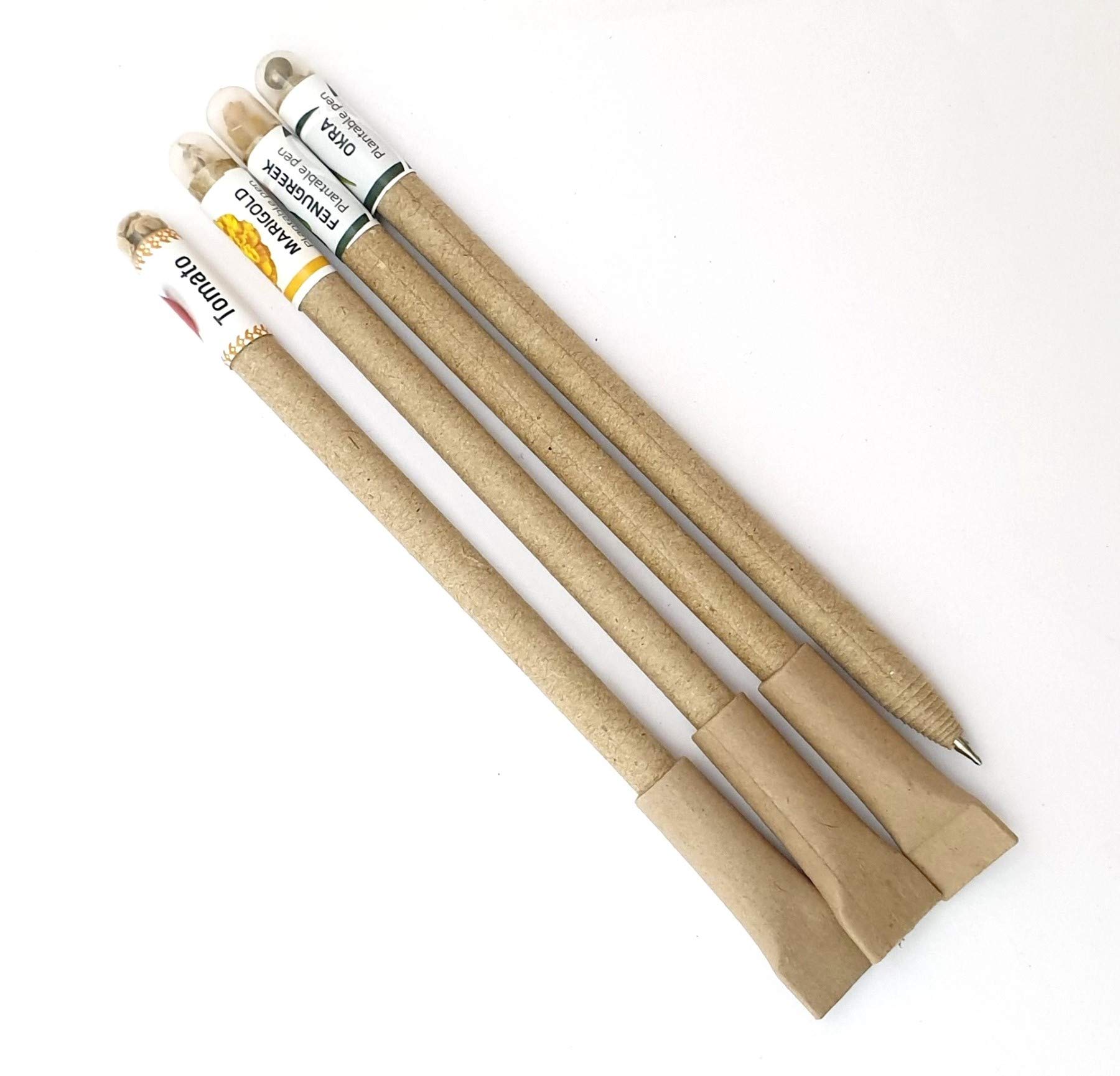 Down2earthPlantable Eco Friendlyrecycled Paper Pens(Pack Of 36 Pens)