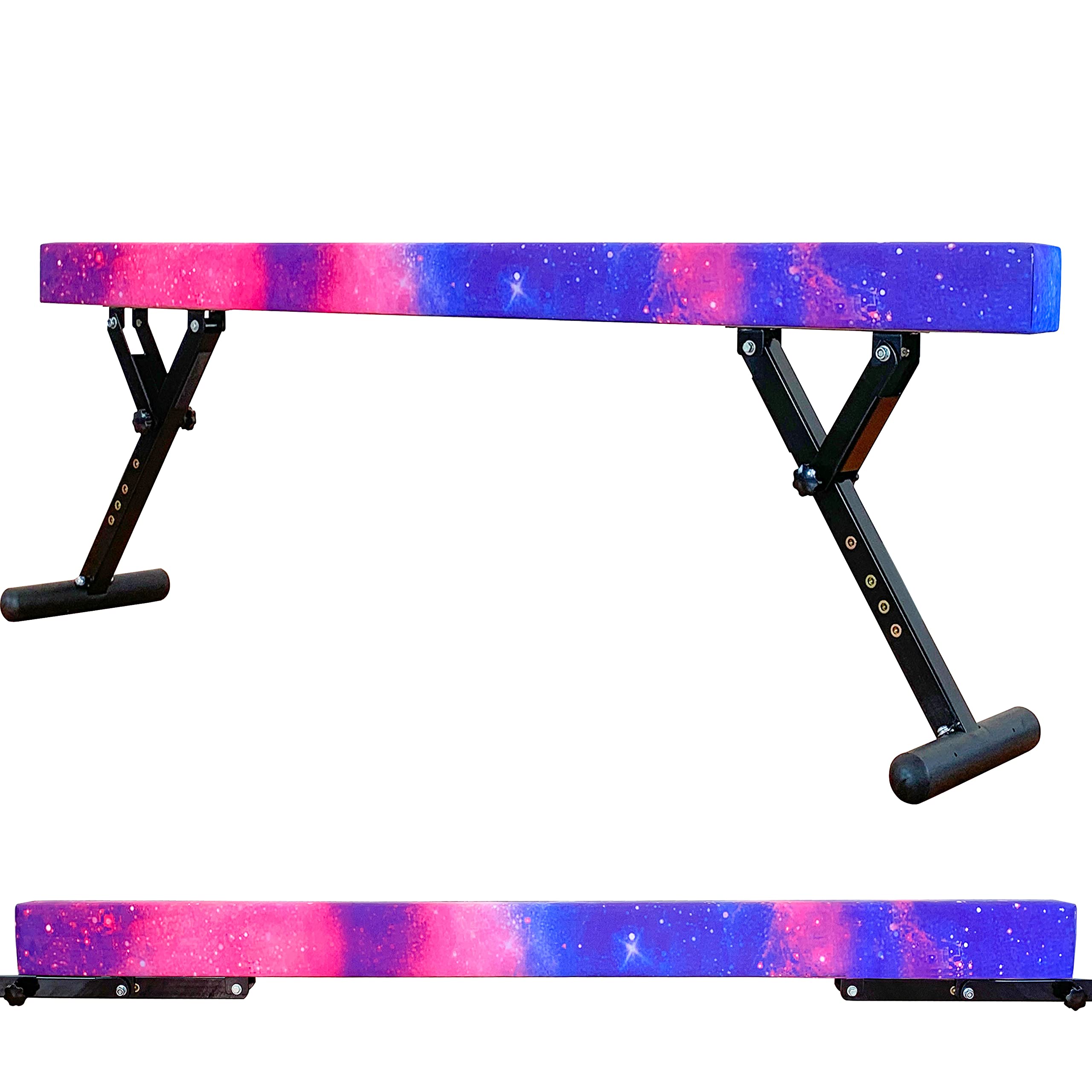 Adjustable Balance Beam 8 ft Gymnastic Beam Adjustable Height for Kids and Teenage of All Gymnastic Levels, Gymnastic Training Beam Gymnastic Equipment for Athlete Home and Gym Club Use