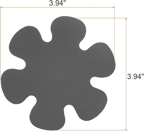 Miniatura 2 de HARFINGTON 6 calcomanías antideslizantes para bañera, ducha, suelo de 3.94 pulgadas, cinta adhesiva antideslizante estilo flor, para baño, cocina,
