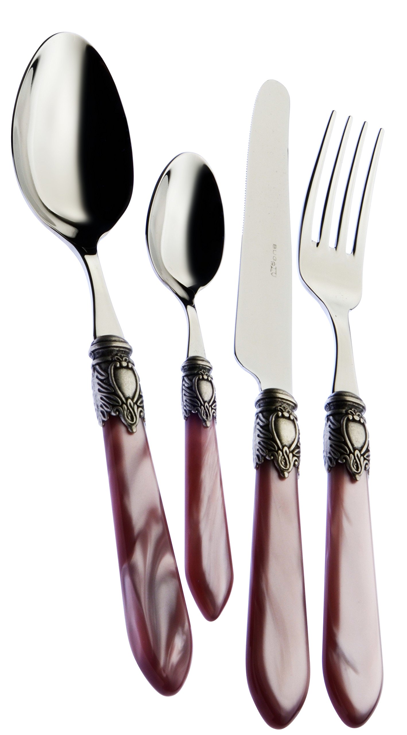 Ménagère de 24 pièces Bugatti couverts de table lilas acier ABS