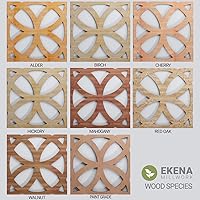 Vista 16 de Ekena Millwork WALW24X24X0375BYTAL Baytown Paneles de pared decorativos de 3/8 pulgadas en T, 23 3/8 pulgadas de ancho x 23 3/8 pulgadas de alto