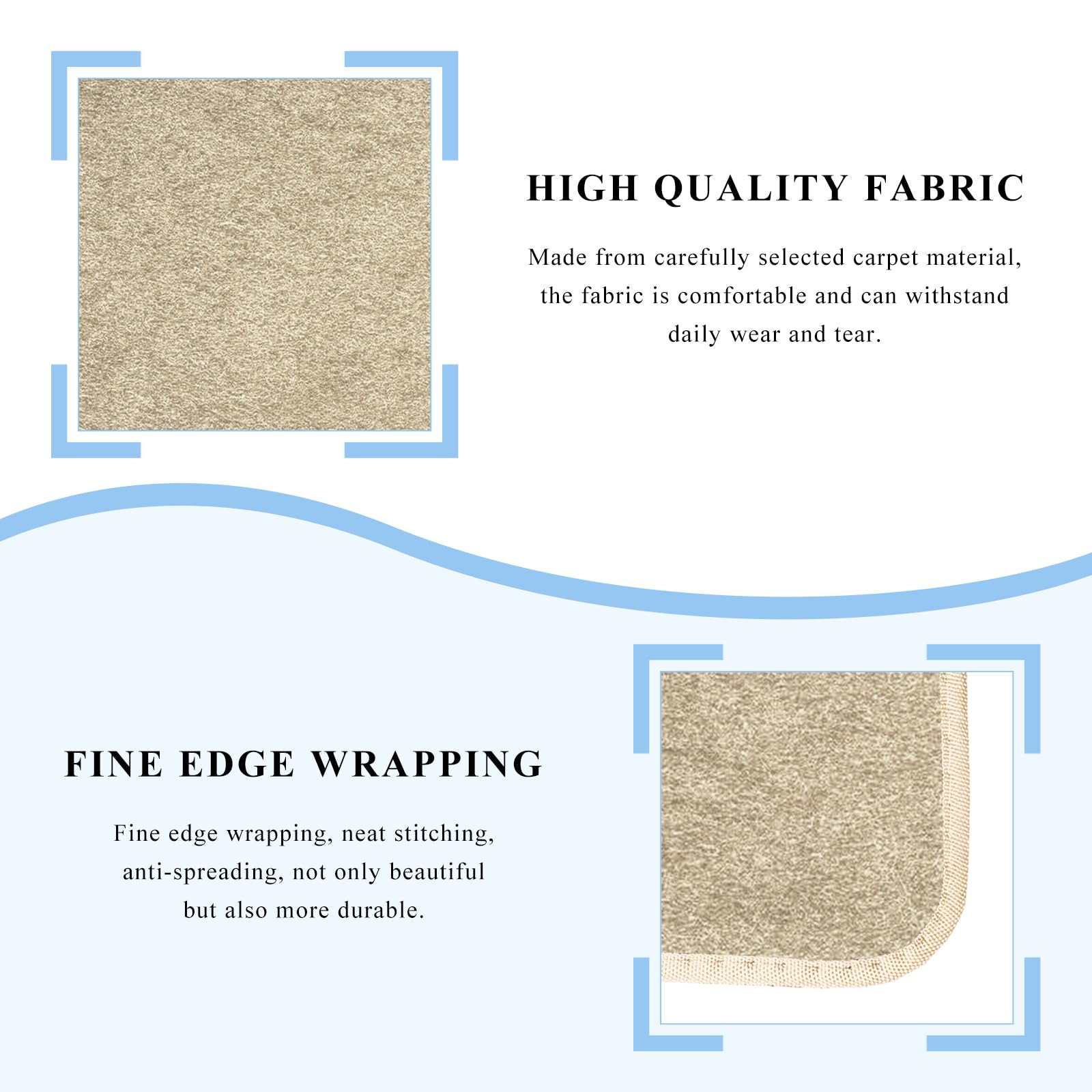 4PCS Car Floor Mats Waterproof Non-Slip Car Floor Liners with Safety Heel Pad All-Weather Wear-Resistant Mats Heavy Duty — view 3