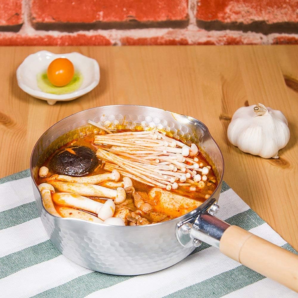 Traditional Japanese Aluminum Yukihira Saucepan (7.8 inch)