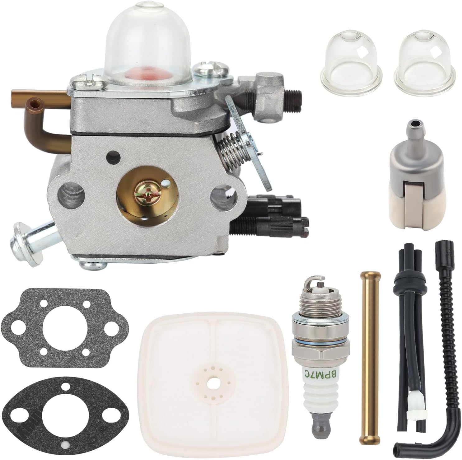Kit De Pièces 10 En 1 Pour Souffleur Echo PB-2100 PB-2155 - Carburateur, Joints, Filtres, Bougie, Durites - Marque Adefol