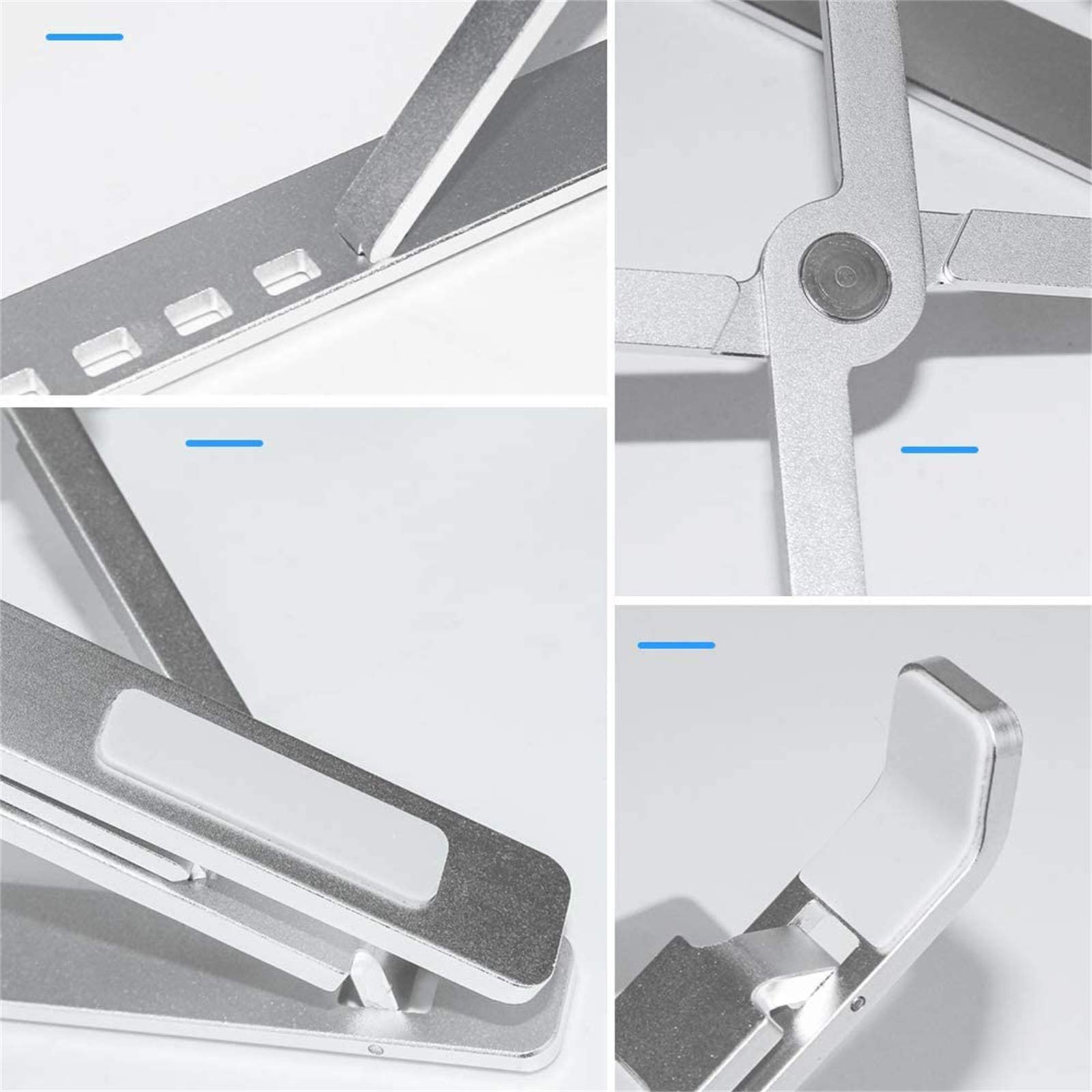 Soporte para Computadora Portátil, Soporte para Portátil con Ajuste De Altura De 6Niveles, Soporte Vertical Plegable De Aluminio para Tableta,Computadora Portátil 9,7-15,6''