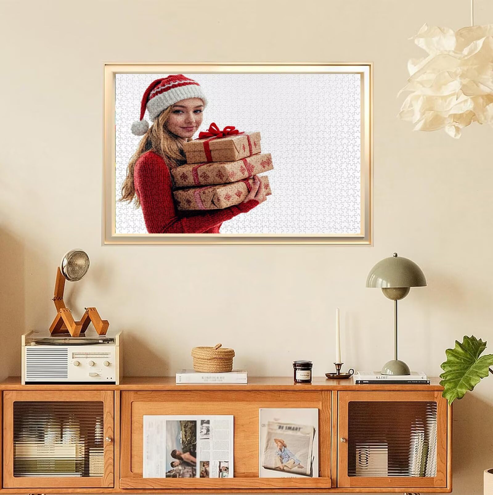 Puzzle Personalizado con Foto, Personalizada Rompecabezas Personalizado Diseña tu Logo Foto o Texto, Personalizado Navidad Halloween San Valentín Parejas Niños Familia Amigos h-3045