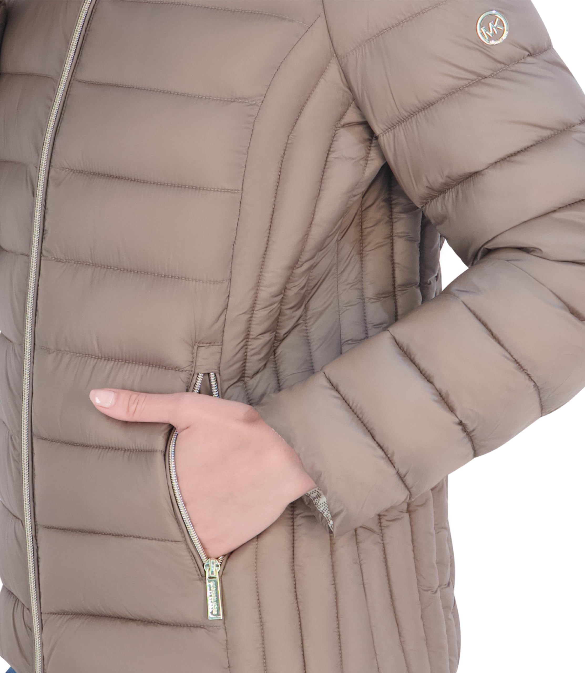 Michael Kors Packable Puffer Jacket, Lightweight Down Alternative Cappotto alternativo in piuma Donna