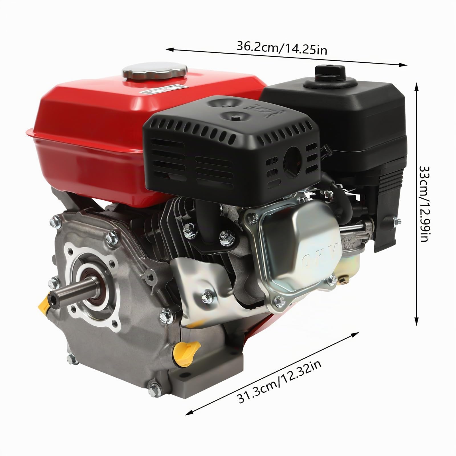 Generatore di corrente a 4 tempi, generatore di emergenza a benzina, motore a fune, motore industriale, a cilindro singolo, con raffreddamento ad aria, 7,5 Hp