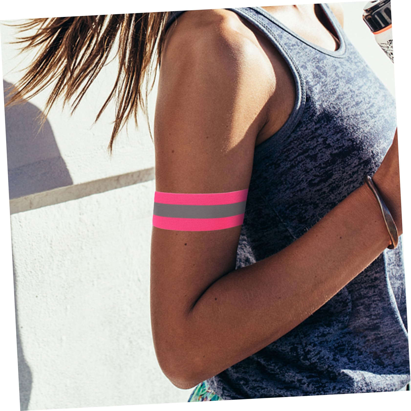 Hemoton 4Pcs Reflective Bands for Night Running High Visibility Elastic Wrist Straps for Safety Comfortable Skin Friendly Running Gear for Outdoor Exercisers