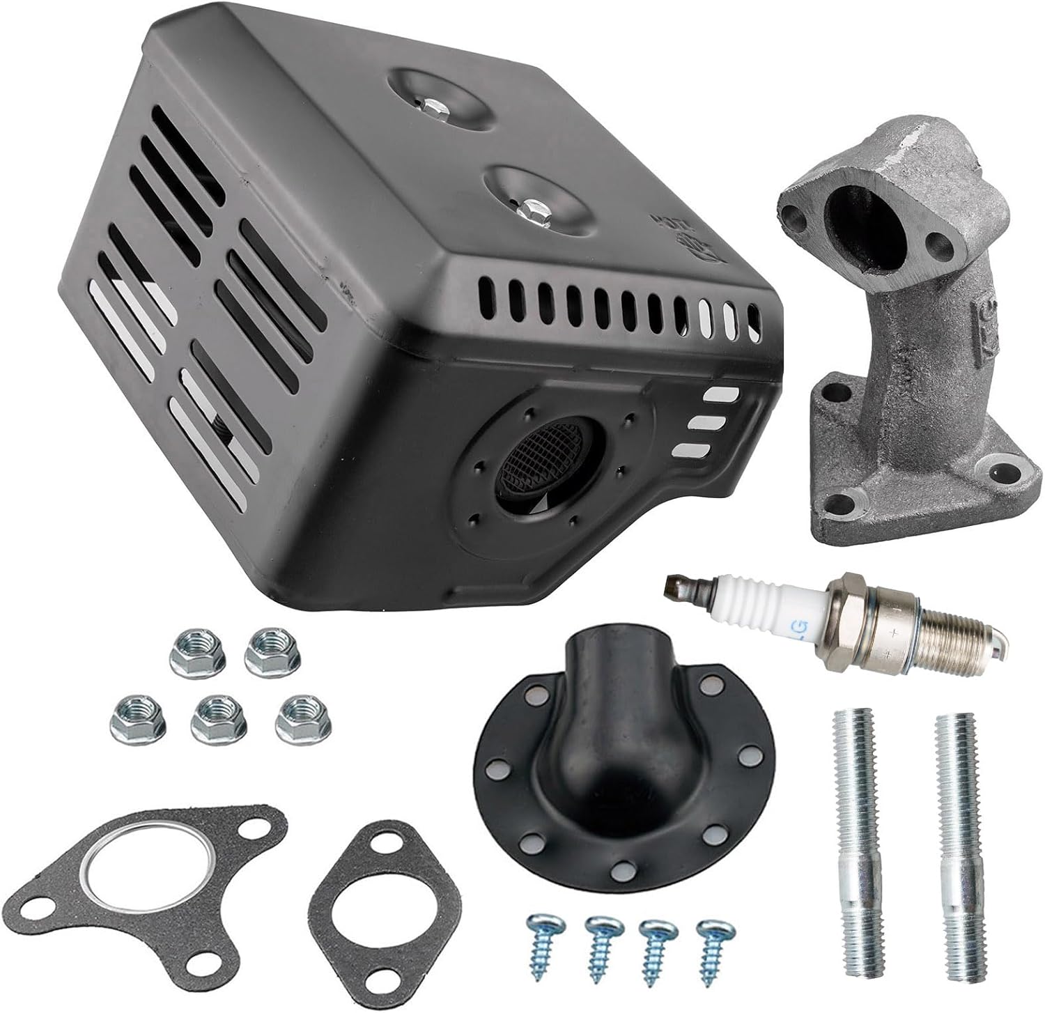 Tapa Muffler Exhaust Pipe Deflector Kit for Honda GX240 8HP GX270 9HP Engine