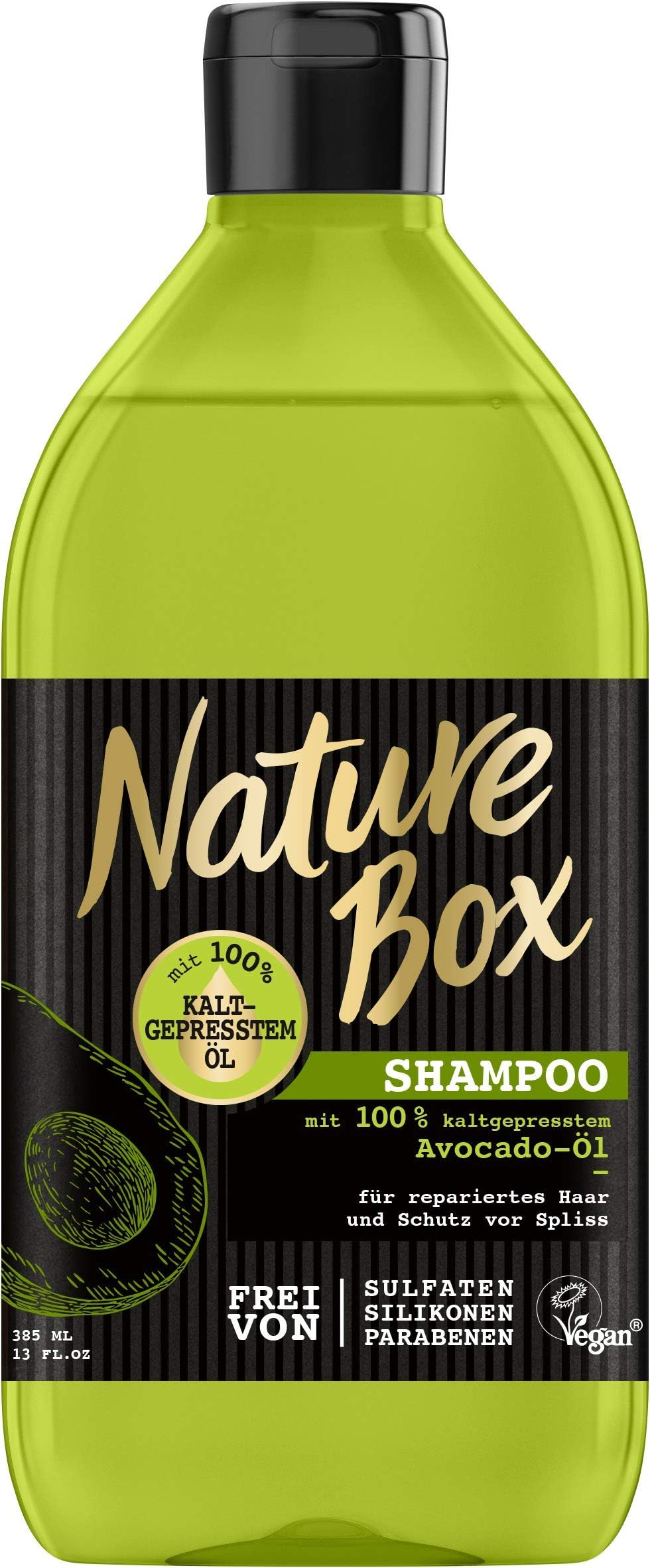 Nature Box Shampoo Avocado Oil Pack of 3 x 385 ml