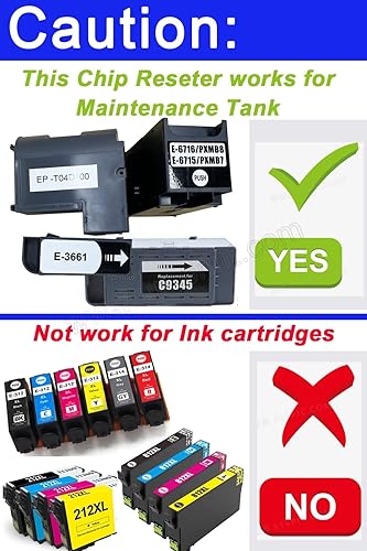 Miniatura 6 de UPink C9345 Reiniciador de chip de caja de mantenimiento compatible para ET-5800 ET-5850 ET-5880 ET-8500 ET-8550 ET-16600 WF-7310 WF-7820 WF-7840