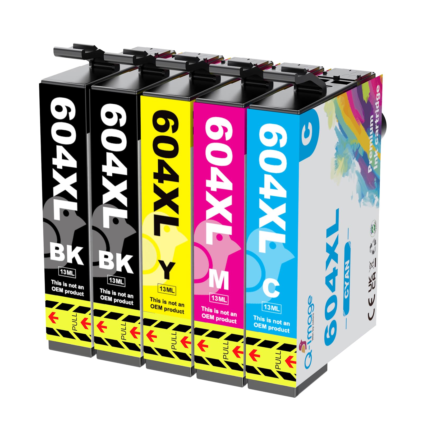604XL 604 Cartucce Compatibili per Epson 604XL 604 XL per Expression Home XP-2200 XP-2205 XP-3200 XP-3205 XP-4200 XP-4205, WorkForce WF-2910 WF-2930 WF-2935 (5-Pack)