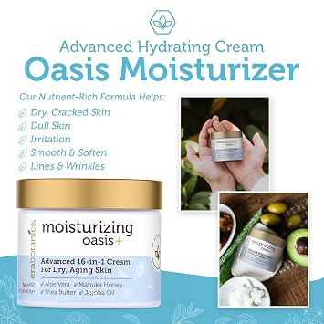 Era Organics Oasis Face Moisturizer - 16-in-1 Night Cream for Women & Men