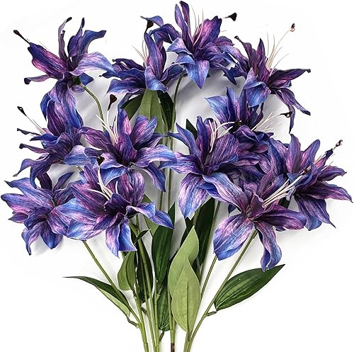 Vista 31 de CATTREE Planta artificial de palmera, plantas tropicales falsas con hojas de plástico de vegetación sintética, arbustos de helecho boston bushe