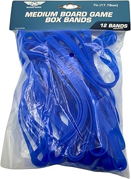 12 Pack of Medium Board Game Box Silica Bands 7 inches
