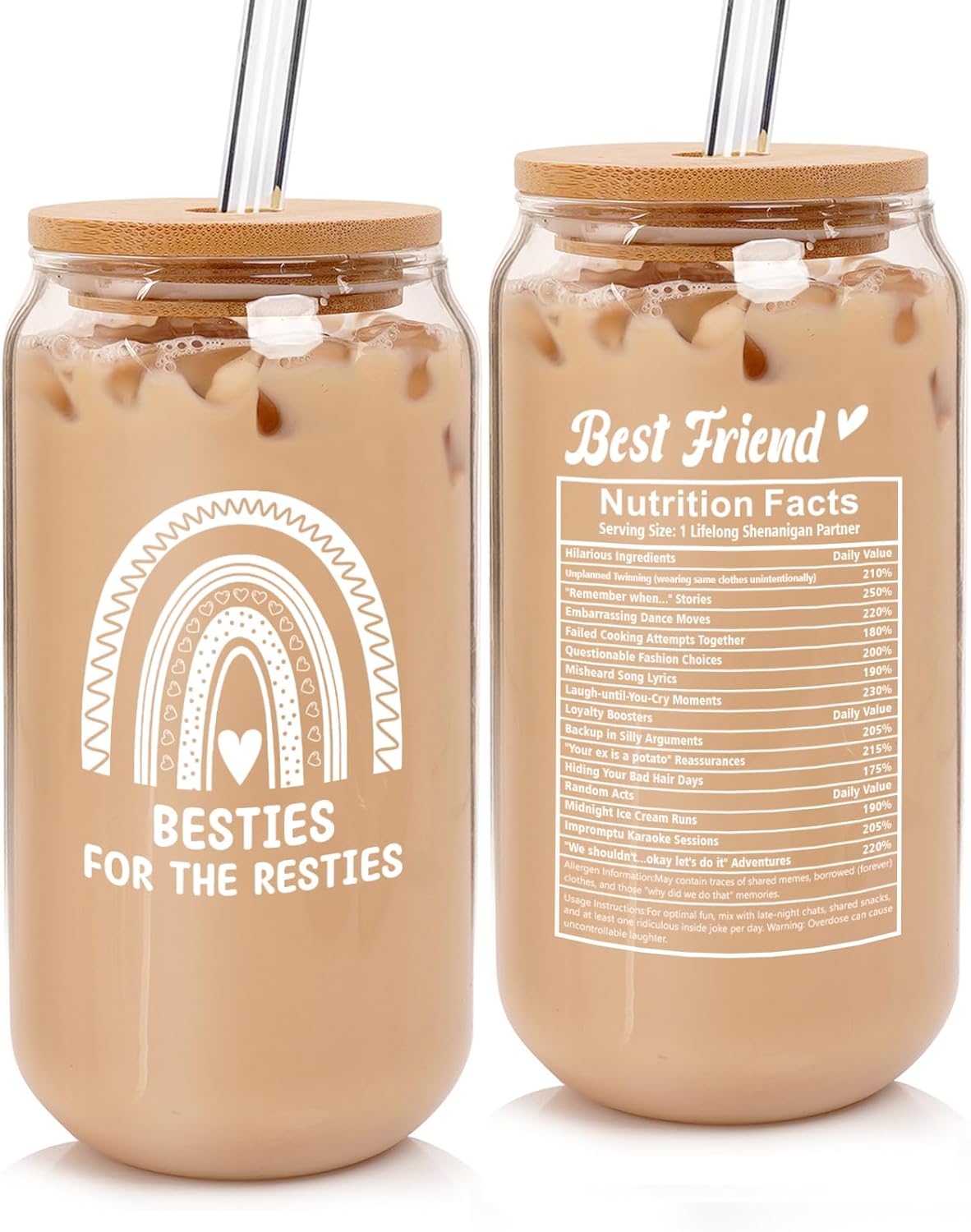 ANOTION Best Friend Mug Gifts for Women Novelty Mug Besties for the