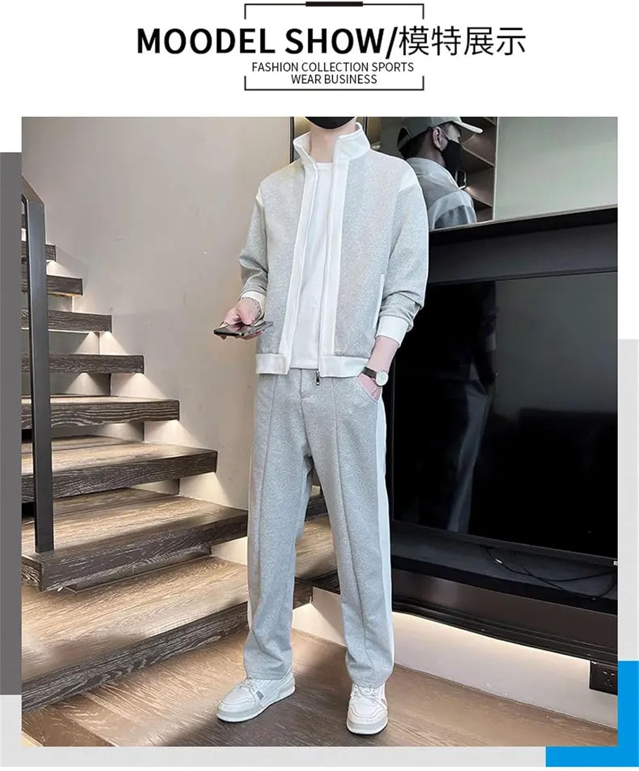 Men’s Golf Pants Set Spring Summer Luxury Business Slim Fit Office Suit