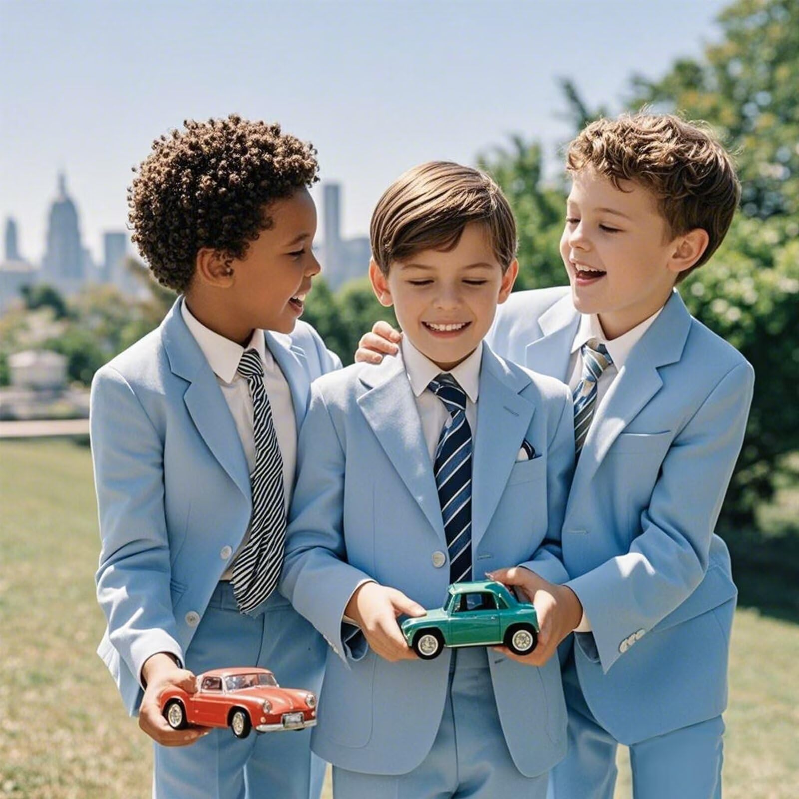 Baby Boy Suit Set Slim Fit 3 Pieces Formal Dresswear Ring Bearer Outfit Tuxedo for Boy Solid Toddler First Communion Apparel Cute Beige Size 2