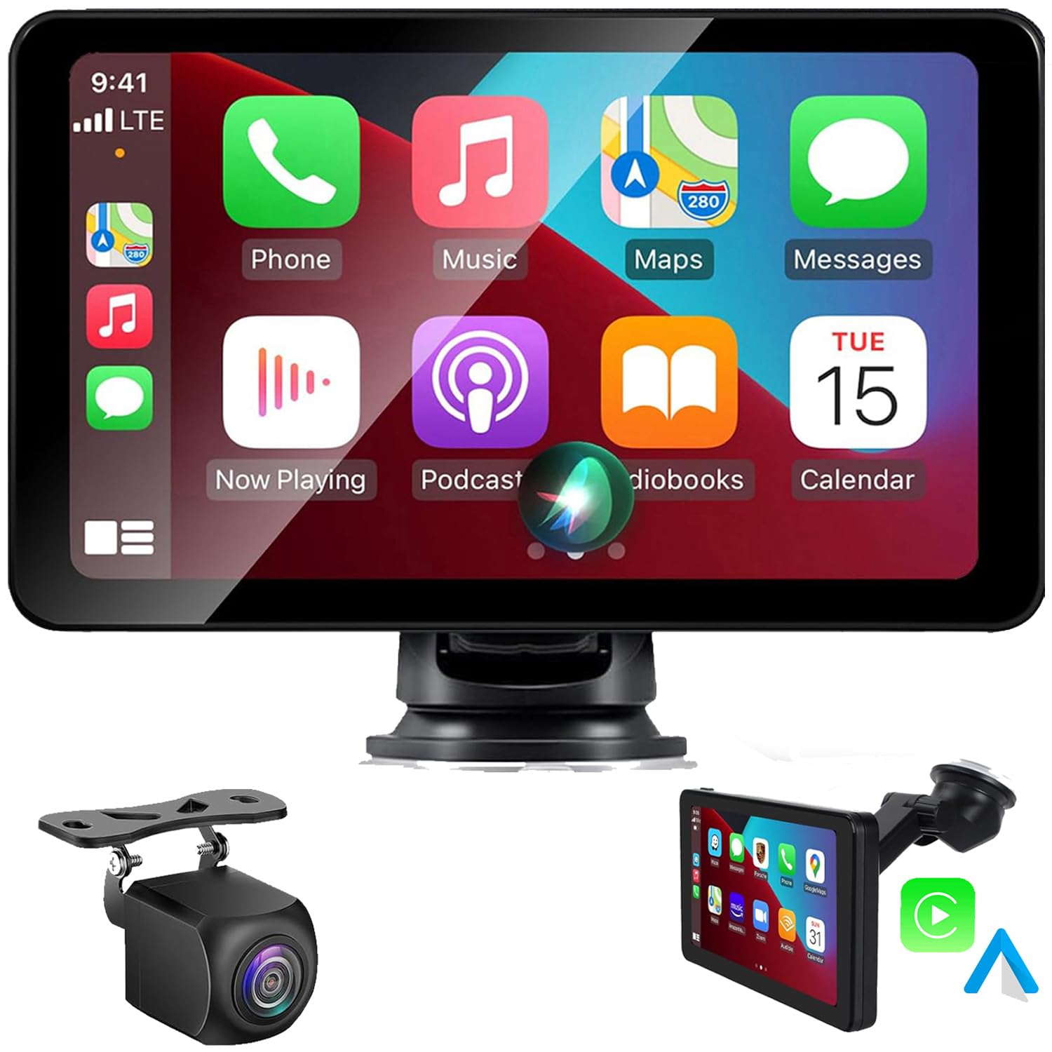Wireless Apple Carplay Screen for Car, 7